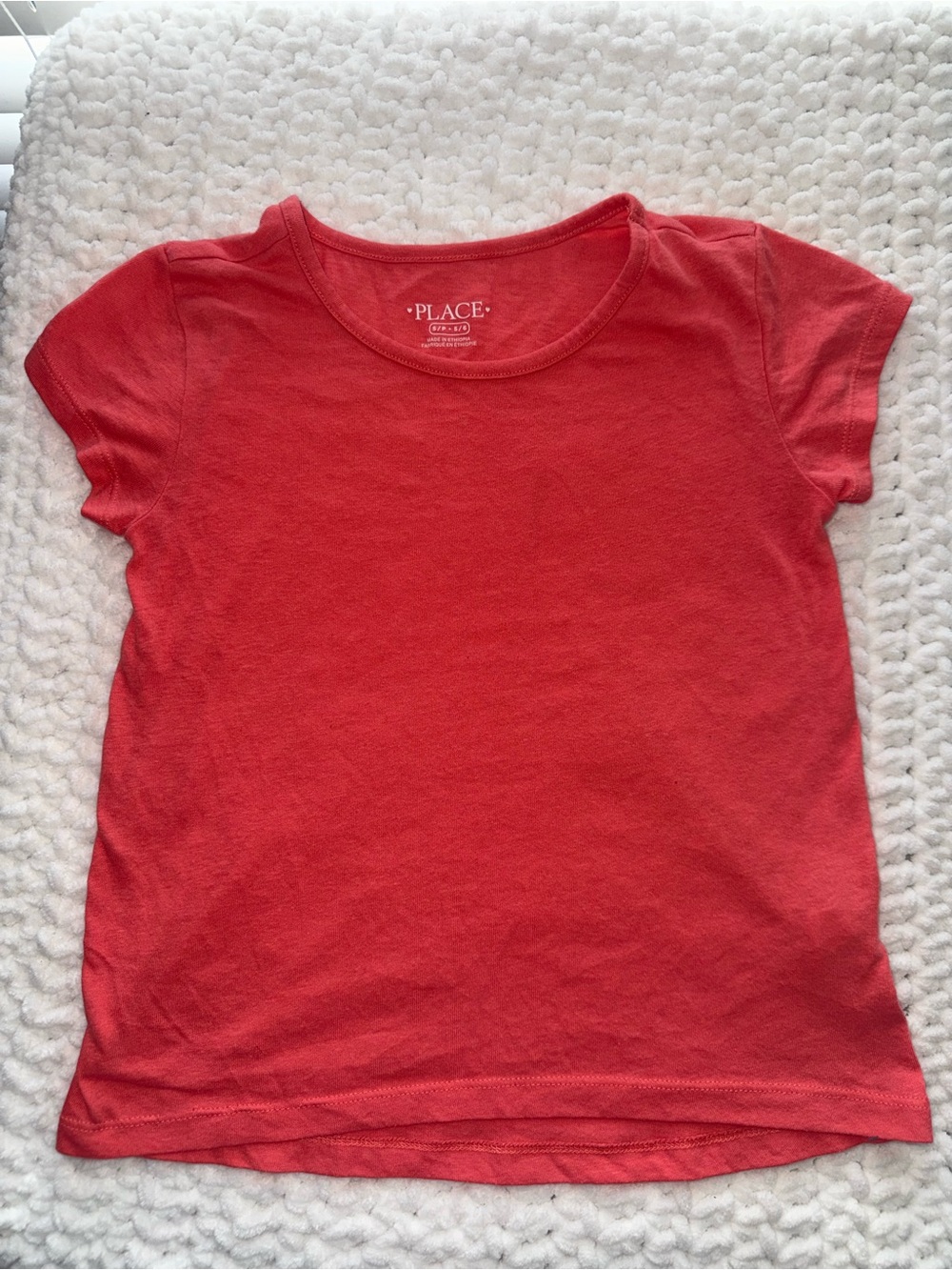 The Children's Place Girls' Red Short Sleeve Tee